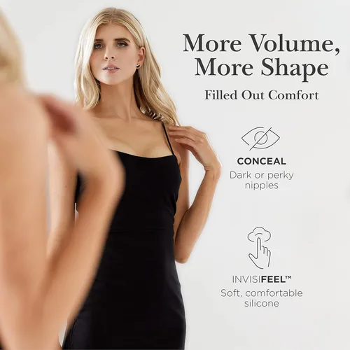 Vista 4 de Nippies Fundas extra para pezones para mujer Pasties de sujetador de silicona adhesiva, talla única