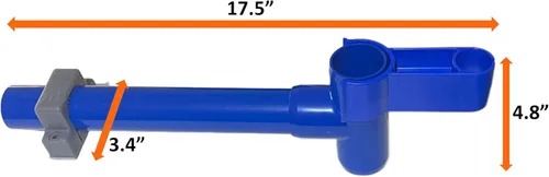 Vista 5 de Kit de desnatador de hojas para piscina sobre el suelo (red no incluida)