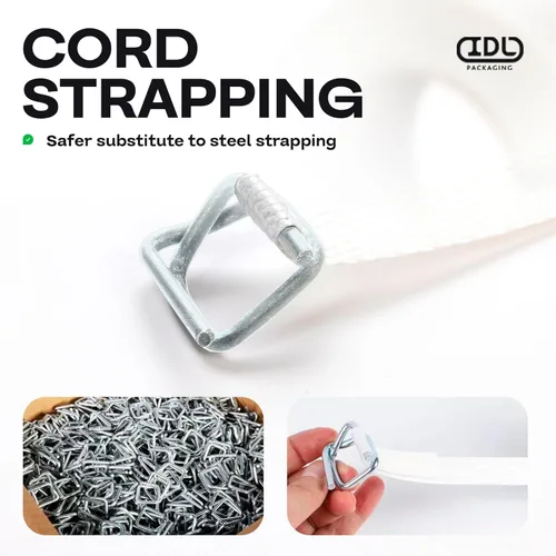 Vista 6 de IDL Packaging PRO - Kit de flejado de cable compuesto de 1 1/4 pulgadas x 820 pies, resistencia a la rotura de 3300 libras, el mejor tensor de su