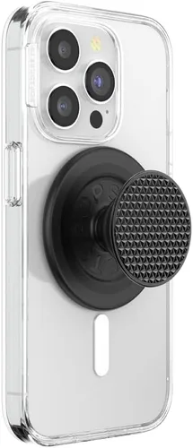 Vista 16 de Agarre para teléfono PopSockets con soporte expansible, agarre adhesivo - aluminio negro