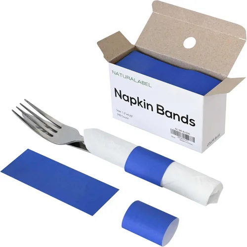 Vista 11 de NATURALABEL 500 servilleteros de papel con caja, servilletas autoadhesivas, para comidas familiares, fiestas de cumpleaños, bodas, celebraciones