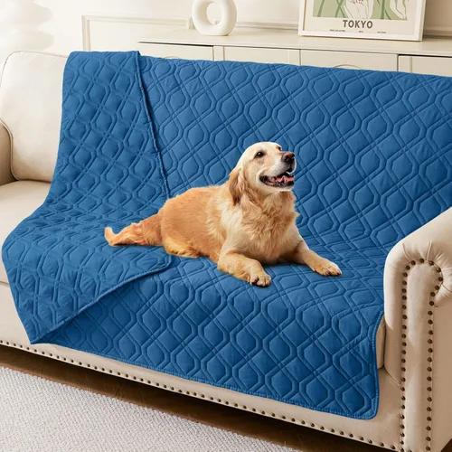 Vista 10 de hyha - Manta impermeable para cama de perro, mantas suaves para mascotas, funda impermeable para sofá para perros, fundas reversibles lavables