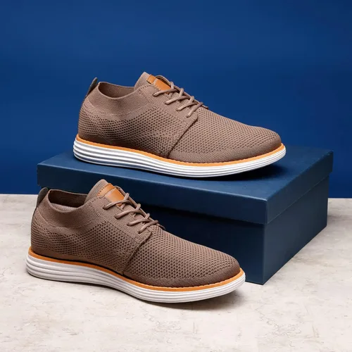 Vista 9 de Bruno Marc Zapatillas de malla para hombre Oxfords ligeras