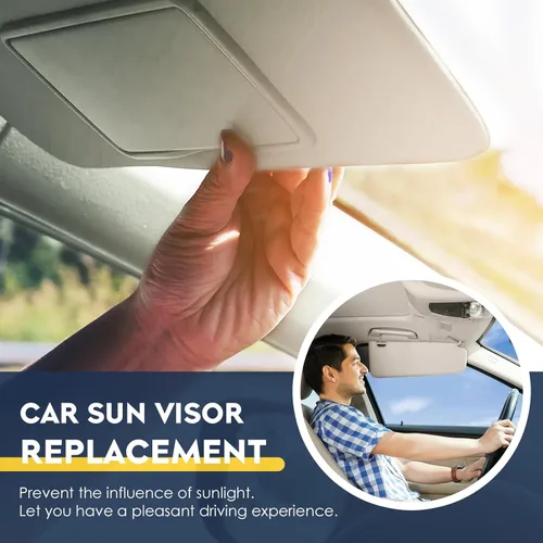 Vista 5 de Visera solar para conductor y pasajero compatible con Nissan Pathfinder 2013-2018, para Infiniti QX60 2014-2017, JX35 2013, con luz de repuesto