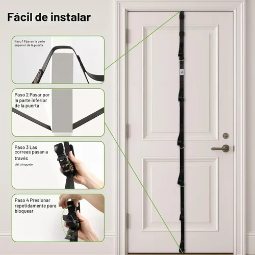 Vista 6 de Slim Panda Door Anchor Strap for Resistance Bands, Door Exercise Equipment