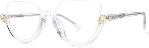 Vista 11 de VOOGLAM Gafas de bloqueo de luz azul con diseño de ojo de gato para mujer, antifatiga ocular, gafas UV Sylvia