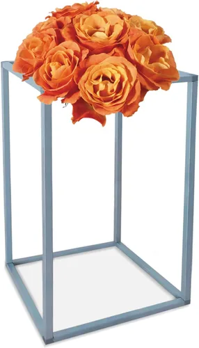 Vista 2 de Soporte de columna para jarrón de boda, soporte decorativo para columnas de boda, pilares de columnas de boda, soporte de exhibición de flores