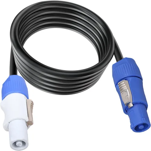 Vista 11 de Cable de alimentación PowerCon de 3 pines, entrada a salida, cable de extensión de alimentación de 12 AWG, se adapta a luz de escenario, haz