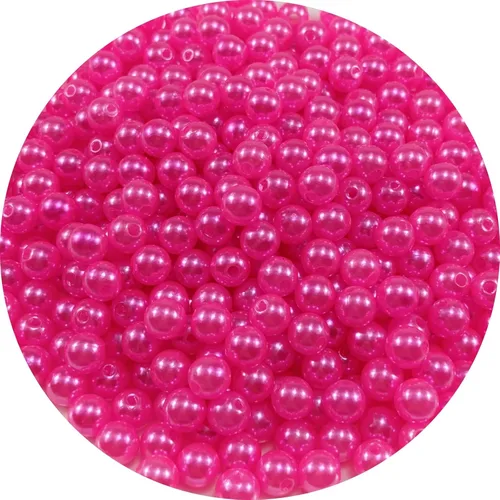 Vista 40 de 2000 unidades de cuentas de perlas de 4 mm cuentas de perlas negras cuentas de perlas redondas sueltas con agujeros para manualidades de costura