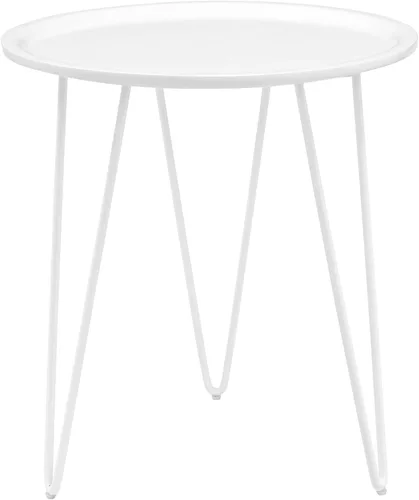 Vista 6 de Modway Digress Mid-Century Mesa auxiliar redonda con patas en horquilla en negro