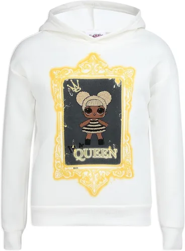 Vista 2 de L.O.L. Surprise! Bee Girls 2 Piece Hoodie and Pant Set for Big Kids WhiteGrey