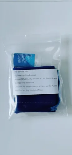 Vista 3 de Cuberspeed Gan Speed Cube Lube Gan Cube Lubricante profesional Speed Cube Lubricante Aceite lubricante 10ML con bolsa de cubo azul para cubo 2x2 3x3
