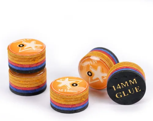 CRICAL 5-Piece 6 Layer Billiard Cue Tips, Multi-Layer Pool Cue Tips Amarillo-0.551 in-M