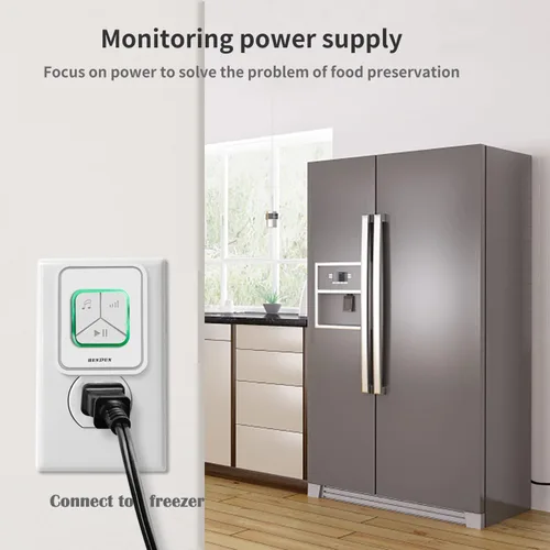 Vista 4 de Hendun Alarma de Falla de Energía Mejorada, Detector de Falla de Circuito GFCI Alertador, Recordatorio Inteligente de Corte de Energía