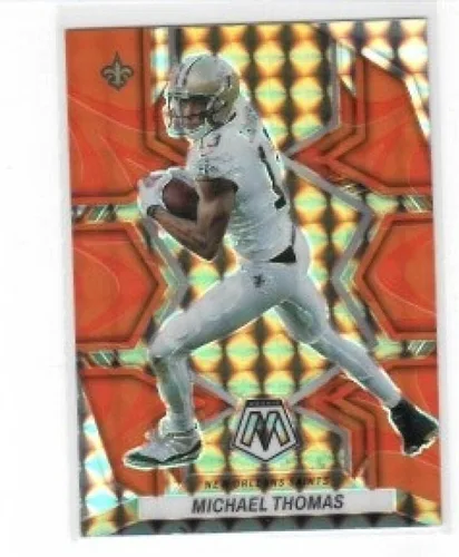 2022 Panini Mosaic Mosaic Reactive Orange #217 Michael Thomas New Orleans Saints NFL Football Trading Card