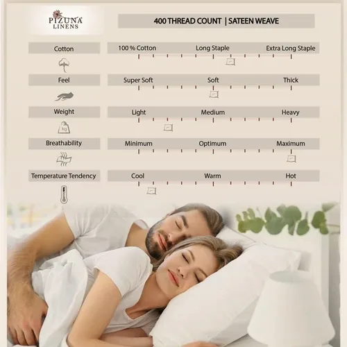 Vista 4 de Pizuna Sábanas de algodón con estampado de mármol azul Carrara para cama corta tamaño Queen, 400 hilos, sábanas de satén 100% algodón de fibra