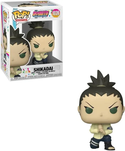 Vista 2 de POP Boruto: Naruto The Next Generation - Figura de vinilo Shikadai Funko (paquete con funda protectora de caja compatible), multicolor, 3.75 pulgadas
