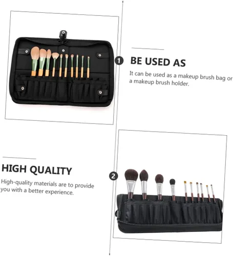 Vista 8 de VICASKY Slot Multipurpose Makeup Brush Holder Organizer Pouch Large Capacity Cosmetic Brush Case Travel Friendly Easy Access Cosmetic Storage for