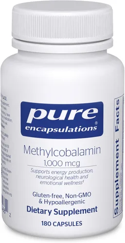 Vista 8 de Pure Encapsulations Metilcobalamina 1,000 mcg - Suplemento de vitamina B12 para apoyar la memoria y la salud de los nervios - Cápsulas premium