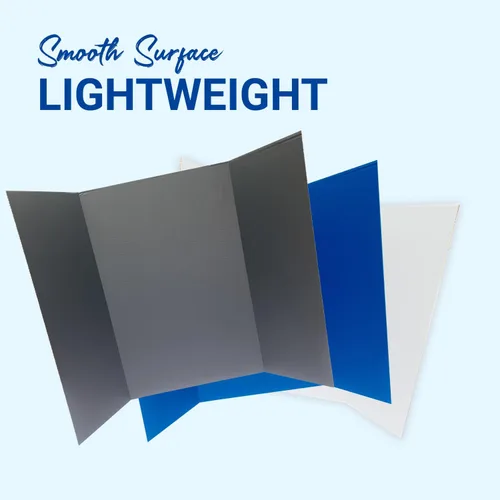 Vista 3 de Royal Brites Tablero de exhibición de proyectos corrugado de tres pliegues de 1 capa, 36 x 48 pulgadas, tableros de exhibición de exposiciones