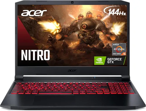 acer Nitro 5 AN515-45-R83Z - Laptop para juegos, procesador AMD Ryzen 5 5600H Hexa-Core | NVIDIA GeForce GTX 1650 | Pantalla IPS FHD de 15.6