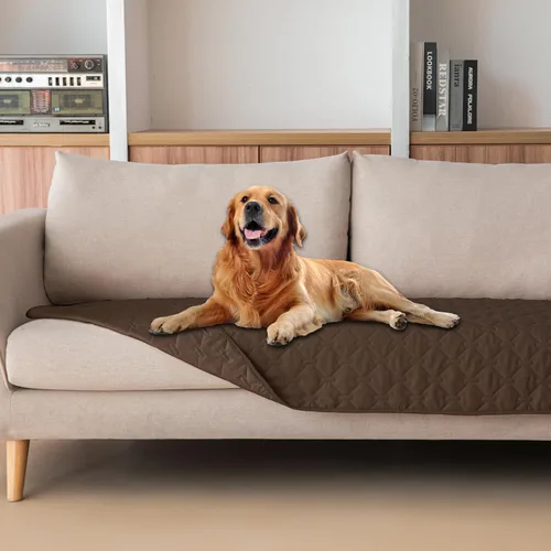 Vista 110 de gogobunny Funda de cama 100 % impermeable de doble cara para perro, manta para mascotas, sofá, protector de muebles para niños, perros y gatos, Azul
