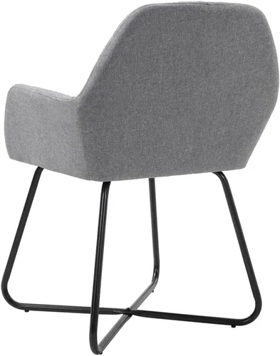 Vista 71 de Sillas de comedor, silla de comedor pequeña, silla de comedor de restaurante adecuada para comidas diarias o eventos especiales, como reuniones, Gris