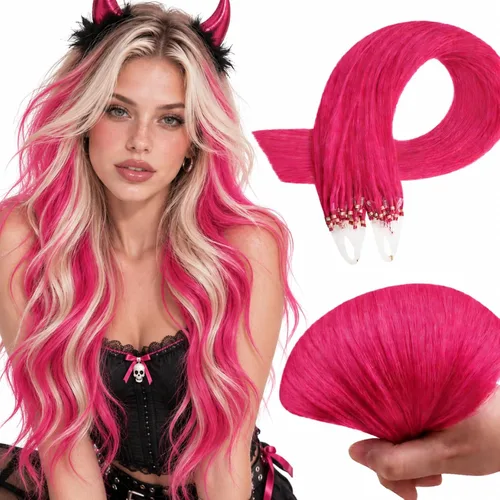 Vista 34 de RUNATURE K Tip - Extensiones de cabello humano real, ombré, pelo corto
