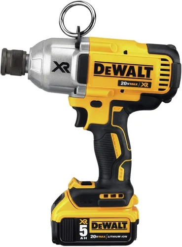Vista 2 de DEWALT Kit de llave de impacto inalámbrica MAX* XR de 20 V con mandril de liberación rápida (DCF898P2)