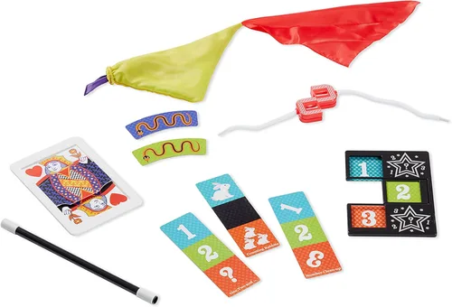 Vista 4 de Melissa & Doug ¡Magia en un instante! Juego de trucos de magia colección Abracadabra (10 piezas)