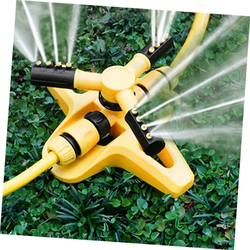 Vista 6 de Abaodam Rociador de césped rotatorio Dispositivo automático de riego por encima del suelo con base estable para riego y mantenimiento de jardín
