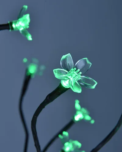 Vista 9 de Lightshare Árbol iluminado de flor de cerezo de 5 pies, RGB con control remoto, 16 modos de cambio