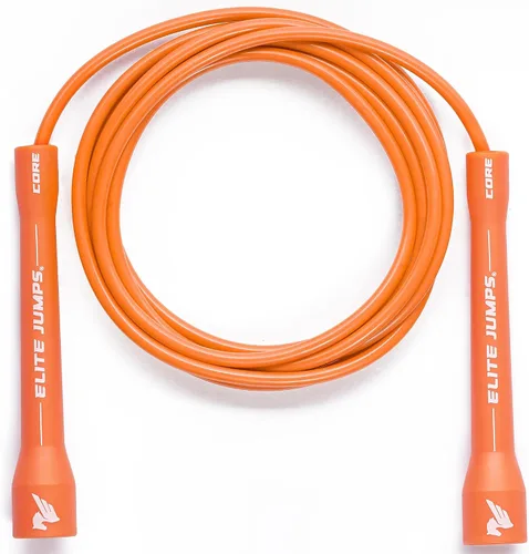 Elite Jumps Cuerda de saltar Core – Cuerda de saltar ajustable para interiores y exteriores para entrenamiento y fitness – Cuerda de saltar de PVC