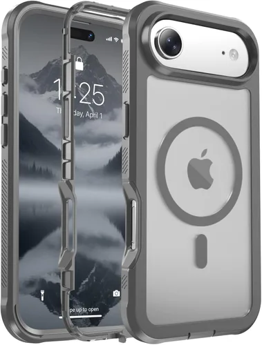 Vista 107 de jaroco - Funda magnética compatible con MagSafe para iPhone 11 de 6.1 pulgadas; protección de grado militar contra caídas, de doble capa, Blanco