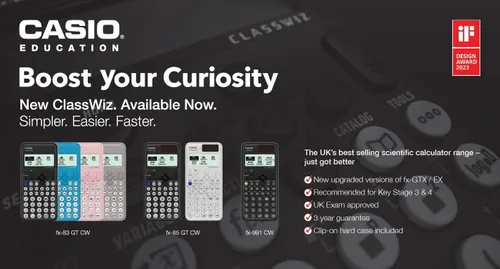 Vista 5 de New Casio FX-83GTCW - Calculadora científica negra