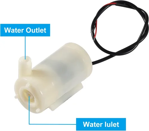 Vista 2 de 4 piezas DC 3-5 V micro sumergible mini bomba de agua para acuarios pecera estanque fuente hidropónica jardín