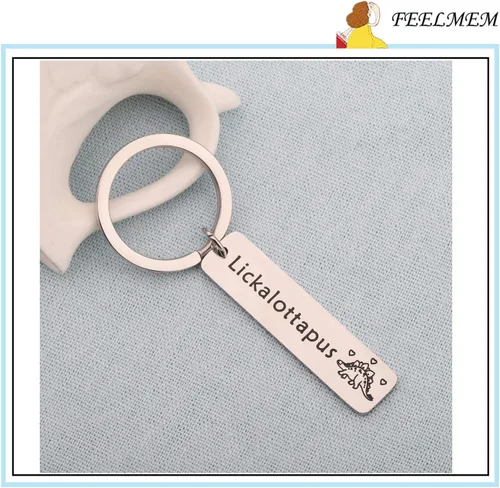 Vista 3 de Felmem - Llavero con diseño de Lickalottapus, regalo para lesbianas LGBT Gay Orgullo