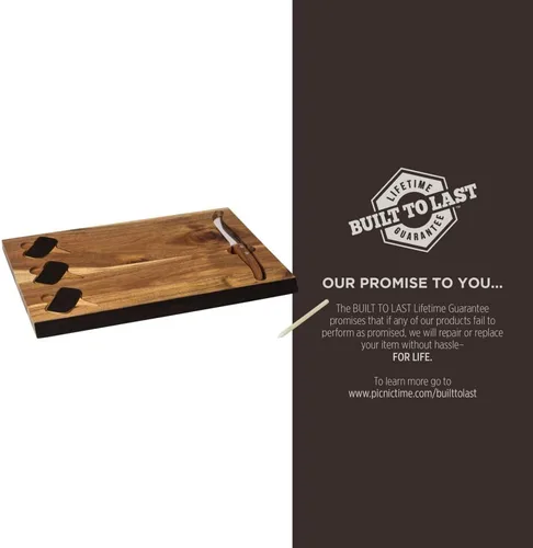 Vista 11 de PICNIC TIME NCAA NCAA - Juego de tablas de cortar y herramientas de queso de acacia Delio unisex para adultos