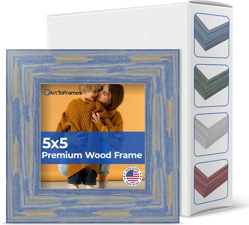 Vista 140 de Marco profundo de madera vincapervinca para fotografía 1.5 pulgadas de ancho.