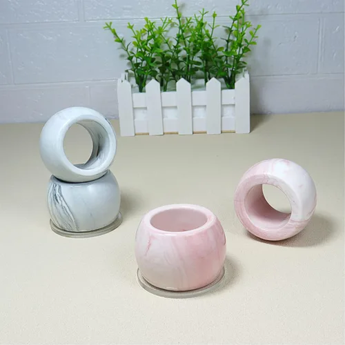 Vista 6 de Soporte pequeño para cepillos de dientes eléctricos de cerámica, color rosa, juego de 2 Gris