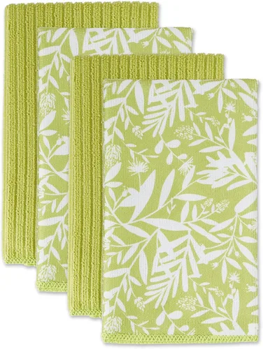Vista 23 de DII Cleaning Collection - Juego de microfibra multiusos, damasco negro, juego de paños de cocina