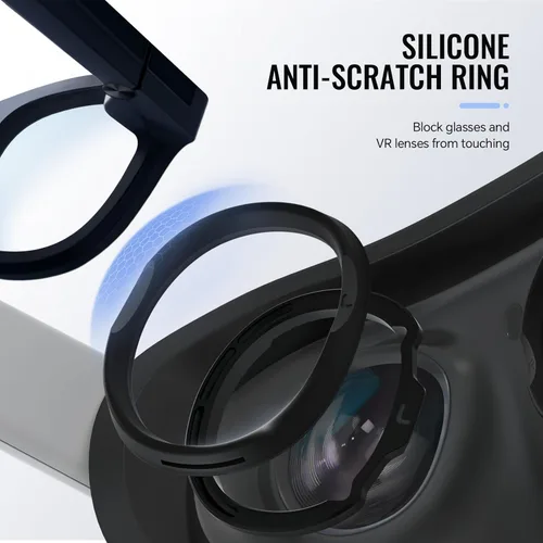 Vista 3 de Hibloks Glasses Spacer for Meta/Oculus Quest 3, Prevent Myopia Glasses and VR Lenses from Scratching Each Other. VR Lens Protection Accessories with