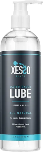 Vista 9 de XESSO Lubricante a base de agua de 8.3 onzas líquidas, totalmente natural e hipoalergénico sin glicerina ni parabenos, pH equilibrado, gel de masaje