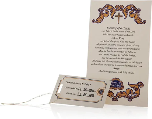 Vista 4 de Agua bendita del río Jordán con certificado y tarjeta de House of Blessing, 180 ml