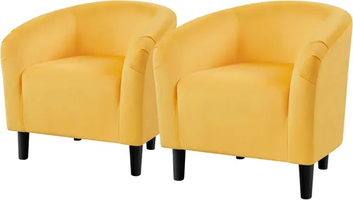 Vista 27 de Topeakmart Silla de barril, silla de acento de sherpa suave, silla auxiliar de club, estilo moderno, asiento profundo, sillón de barril para sala