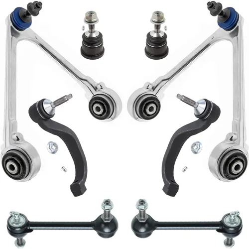 Vista 338 de Detroit Axle - Kit de brazos de control de extremo de 8 piezas para Toyota 2001-2003 Highlander 2002-2003 Camry Lexus ES300, 2 brazos de control