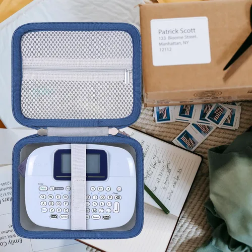 Vista 6 de khanka Reemplazo de estuche de viaje duro para rotuladora Brother P-Touch PTM95, solo funda