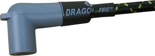 Vista 4 de AIP Electronics Dragon Fire Performance - Juego de cables de bujía de encendido trenzados de 0.335 in, aspecto vintage, de alto rendimiento