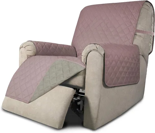 Vista 808 de Easy-Going - Funda reversible para sofá reclinable, resistente al agua, protector de muebles con correas elásticas, para mascotas y niños