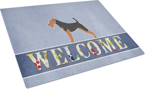 Vista 25 de Caroline's Treasures BB5552LCB Affenpinscher Tabla de cortar de vidrio de bienvenida grande decorativa de vidrio templado tabla de cortar y servir